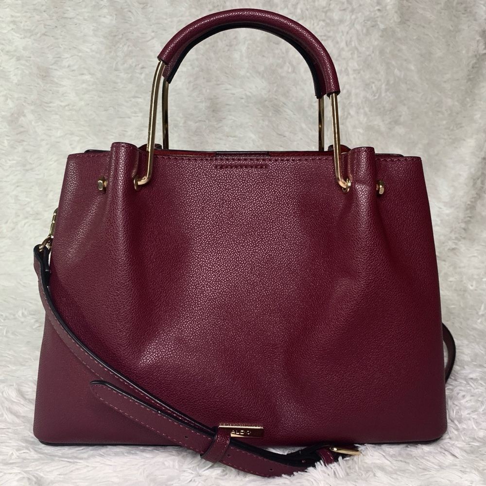 ALDO Burgundy Tote Handbag / Crossbody - Like New